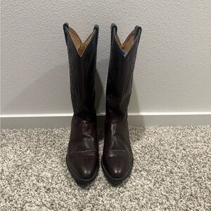 Tony Lama Dark Brown Cowboy Boots
